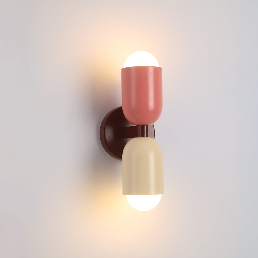 Moderne LED Wandlamp 2-Flammig Zwart – Minimalistisch Design voor Slaapkamer en Gang