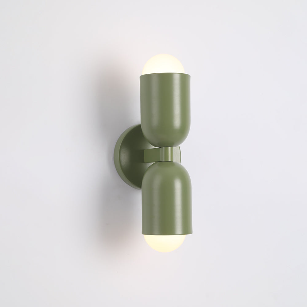 Moderne LED Wandlamp 2-Flammig Zwart – Minimalistisch Design voor Slaapkamer en Gang