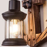 Vintage Anker LED Wandlamp - Industrieel Metaal & Hout voor Eetkamer/Woonkamer