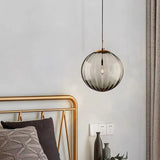 Nordic Minimalistische Moderne Waterpatroon Glazen Bol Hanglamp