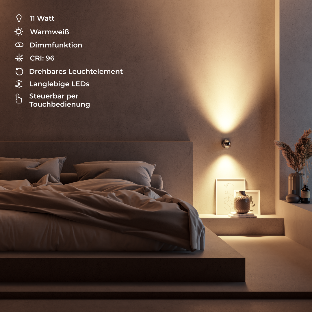 Stijlvolle LED Wandlamp LumiWave – Energiezuinig, Modern Design voor Binnen en Buiten, Mat Zwart