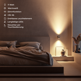 Stijlvolle LED Wandlamp LumiWave – Energiezuinig, Modern Design voor Binnen en Buiten, Mat Zwart