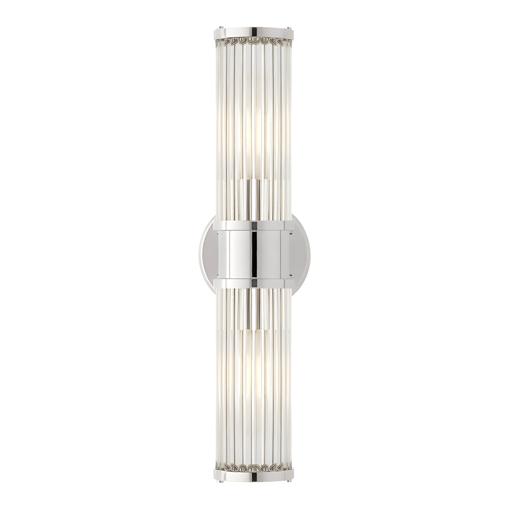 Moderne Wandlamp Cilindrisch Glas 1/2-Lichts Goud/Chroom - LED Sfeerverlichting voor Woonkamer & Slaapkamer