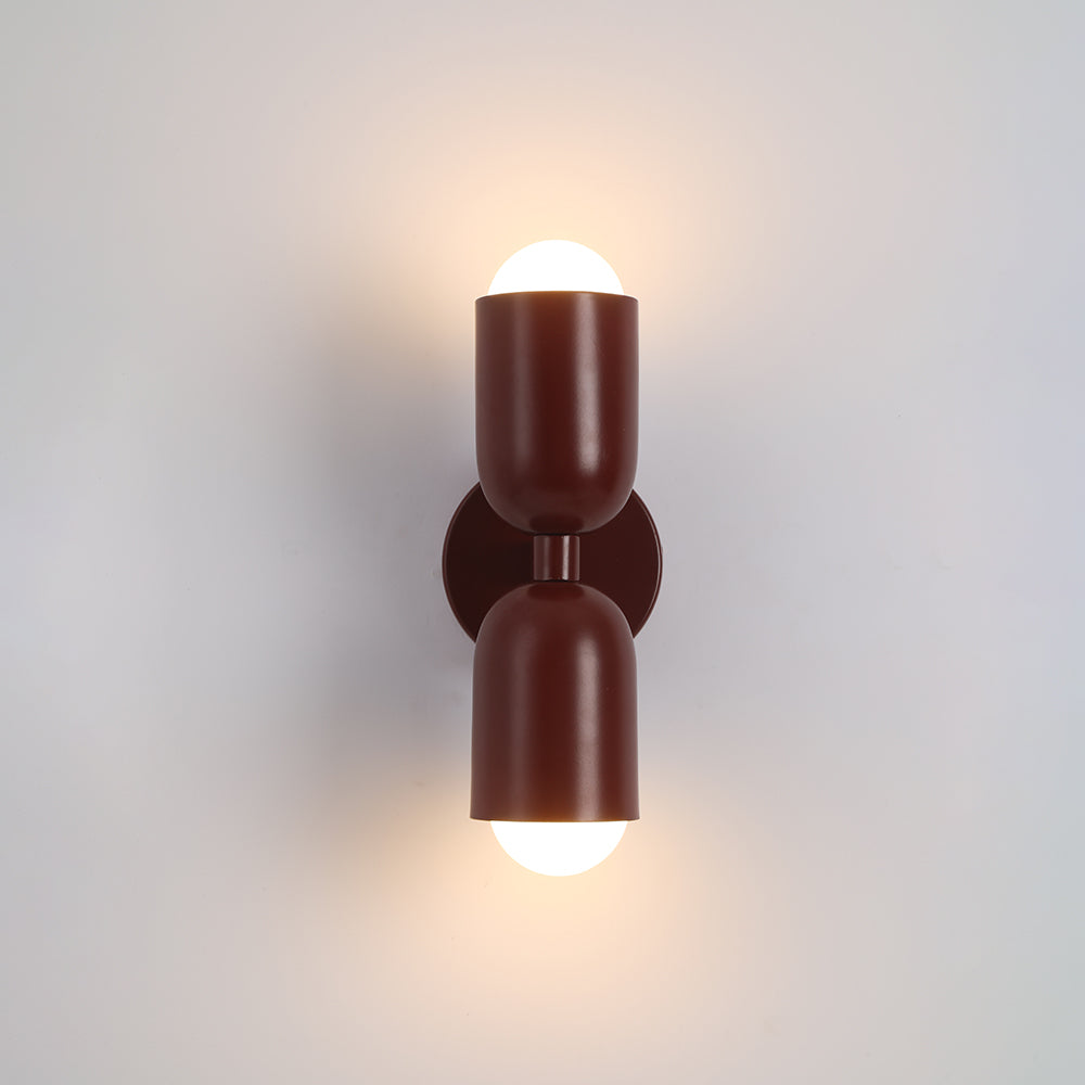 Moderne LED Wandlamp 2-Flammig Zwart – Minimalistisch Design voor Slaapkamer en Gang
