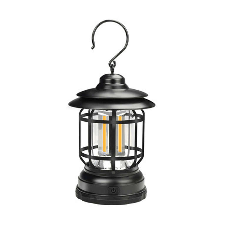 Draagbare Retro Campingleucht - VintageGlow, LED Campinglamp voor Outdoor, Tuin, en Avonturen