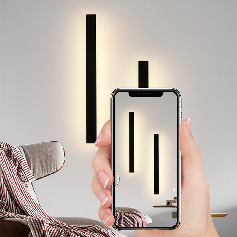Zenith - Strakke LED Wandlampen Zwart Metaal voor Binnen en Buiten, Modern Design voor Tuin en Hal