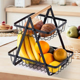 FruitCascade 3-Laags Fruitmand | Stijlvolle & Ruimtebesparende Keukenoplossing