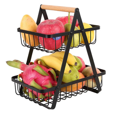 FruitCascade 3-Laags Fruitmand | Stijlvolle & Ruimtebesparende Keukenoplossing