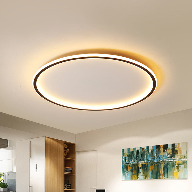 Modern Scandinavische LED Plafondlamp met Afstandsbediening - Dimbaar en Energiezuinig