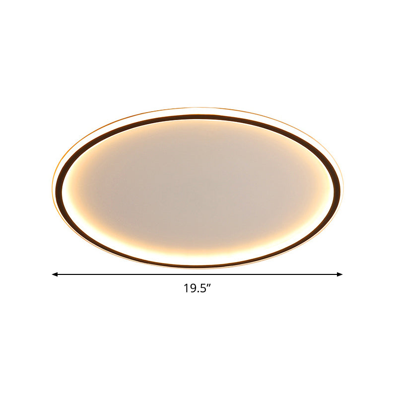 Modern Scandinavische LED Plafondlamp met Afstandsbediening - Dimbaar en Energiezuinig