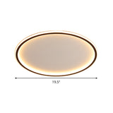 Modern Scandinavische LED Plafondlamp met Afstandsbediening - Dimbaar en Energiezuinig