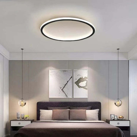 LunaNova - Moderne LED Plafondlamp Metaal/Acryl voor Woon- en Slaapkamer, Zwart/Wit Design