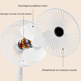 Draagbare Oplaadbare Telescopische Tafelventilator met Stil Ontwerp en Verstelbare Hoogte