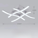 Dimbare LED Plafondlamp 24W - Modern Design, Driekleurenlicht voor Woonkamer & Slaapkamer, Energiezuinig