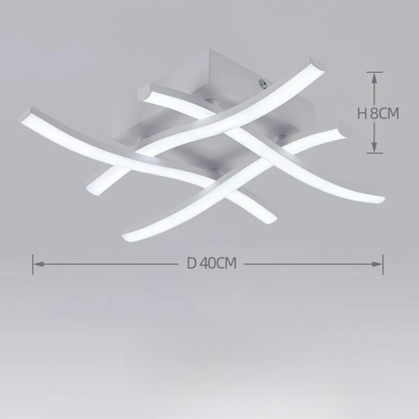 Dimbare LED Plafondlamp 24W - Modern Design, Driekleurenlicht voor Woonkamer & Slaapkamer, Energiezuinig