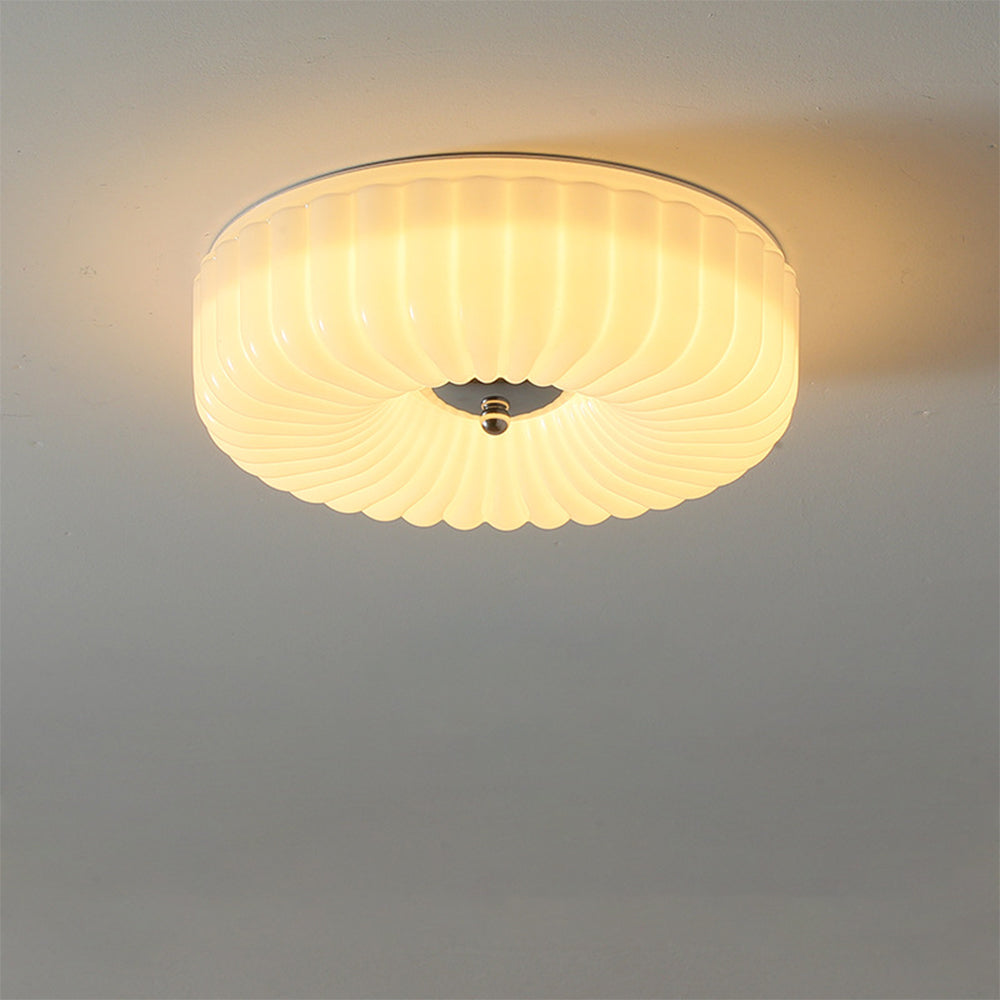 Middeleeuws Cream Style Bauhaus Glazen Plafondlamp