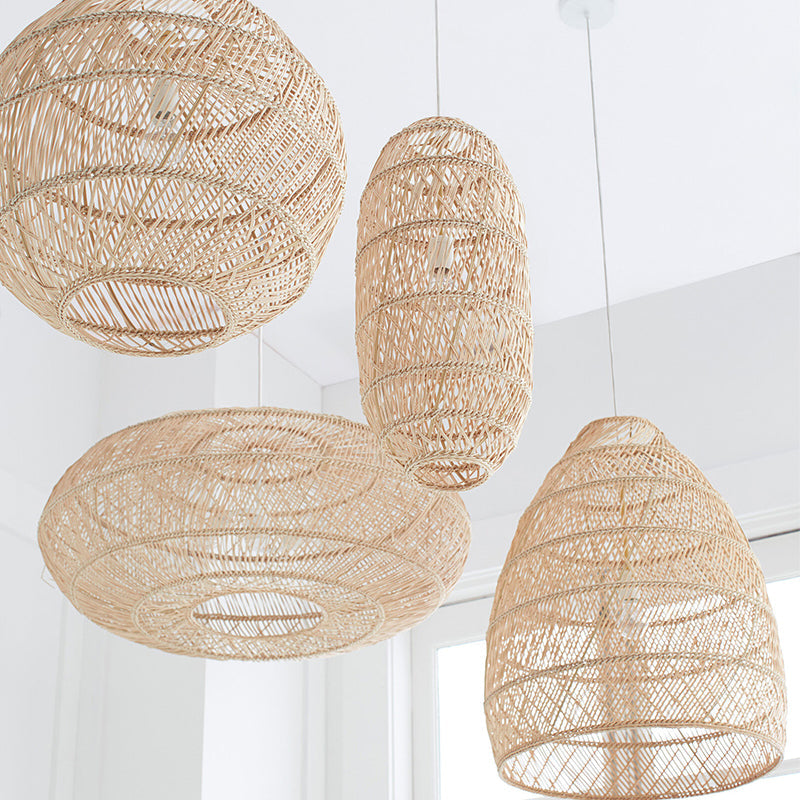 Handgeweven Rotan Hanglamp - Landelijke Stijl