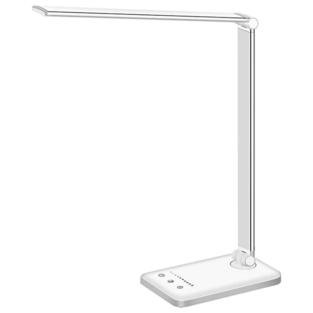 LED Tafellamp met USB Oplaadpoort - 5 Lichtstanden & Dimbare Helderheid voor Bureau en Lezen