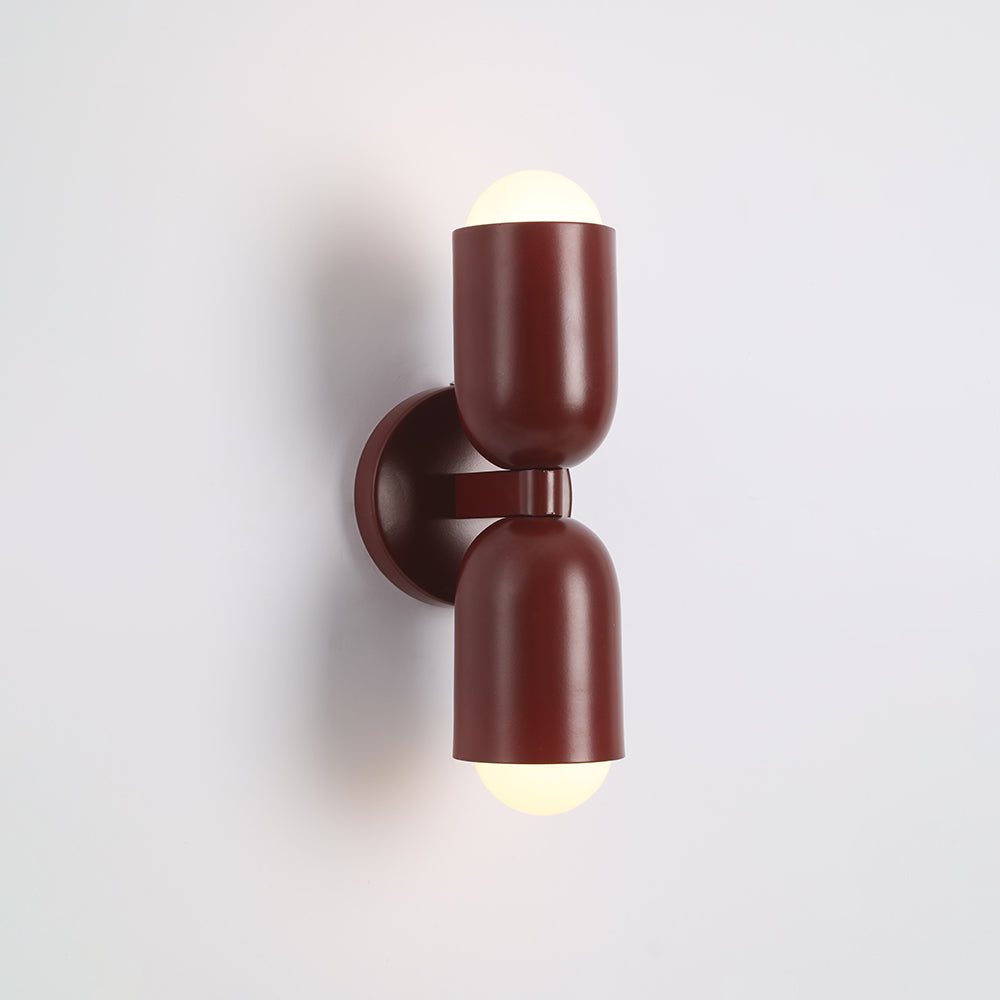 Moderne LED Wandlamp 2-Flammig Zwart – Minimalistisch Design voor Slaapkamer en Gang