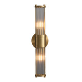 Moderne Wandlamp Cilindrisch Glas 1/2-Lichts Goud/Chroom - LED Sfeerverlichting voor Woonkamer & Slaapkamer