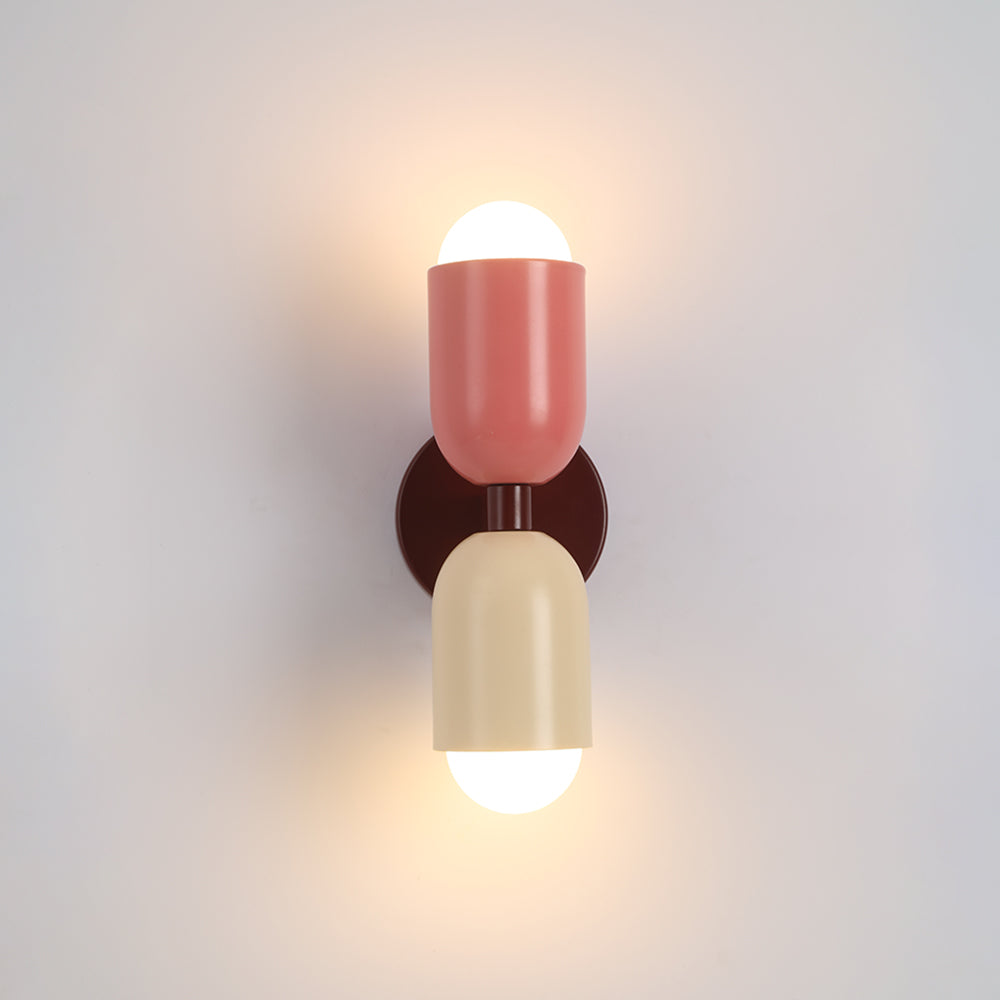 Moderne LED Wandlamp 2-Flammig Zwart – Minimalistisch Design voor Slaapkamer en Gang