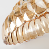Semi Flush Mount Plafondlampen Parapluevormige Glazen Lamp