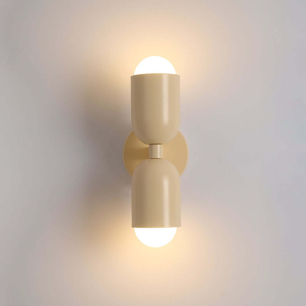 Moderne LED Wandlamp 2-Flammig Zwart – Minimalistisch Design voor Slaapkamer en Gang