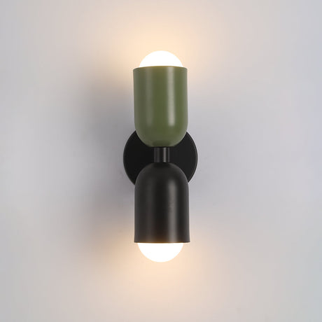 Moderne LED Wandlamp 2-Flammig Zwart – Minimalistisch Design voor Slaapkamer en Gang