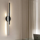 Moderne LED Wandlamp – Slank Dubbel Lijn Design voor Slaapkamer en Woonkamer | Zwart/Wit, Metalen Behuizing