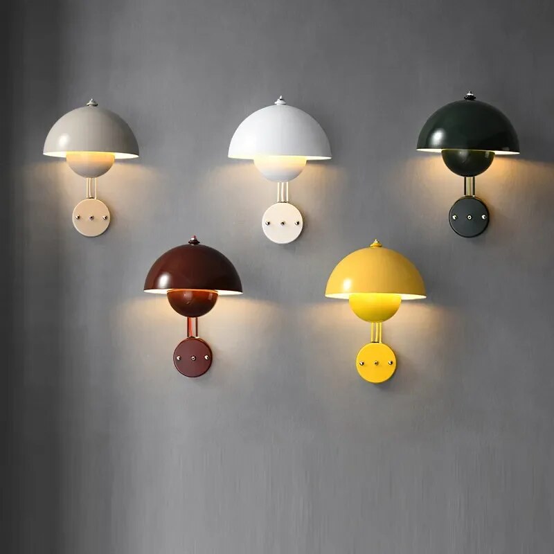 Moderne LED Wandlamp met Paddenstoel | Stijlvolle Nachtlamp voor Slaapkamers & Woonkamers