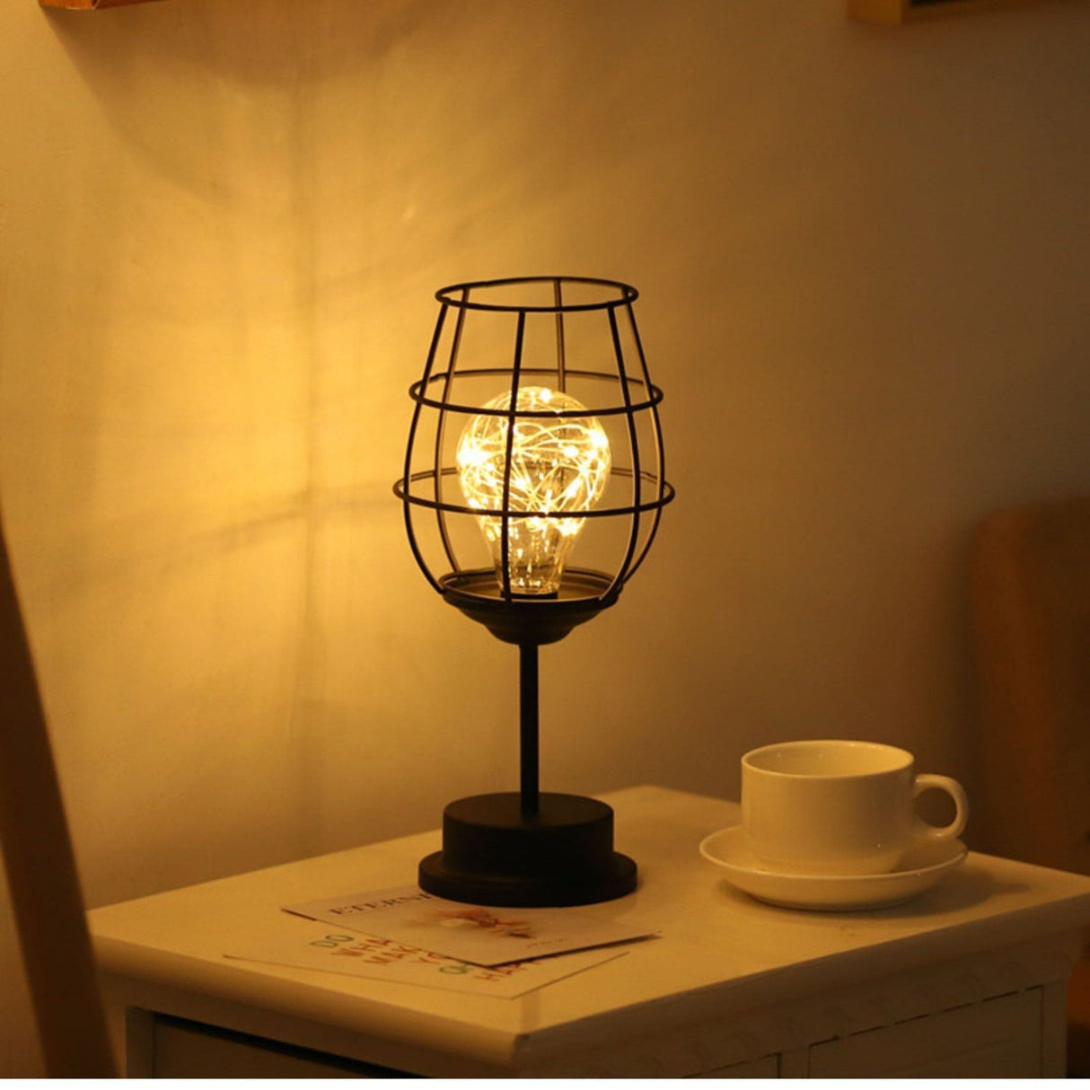 NoirLume - Luxe Moderne Zwarte Tafellamp | Sfeervolle Verlichting voor Woonkamer & Slaapkamer