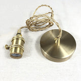 Retro Korte Cilinder Golvend Glazen Hanglamp