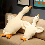 Zachte Witte Eend Pluche Knuffel - Grote Zwaan/Gans Speelgoed, Fluffy Vloermat voor Kinderkamer en Huisdecoratie
