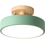 Stijlvolle LED Plafondlamp van Hout en Acryl voor Slaapkamer, Eetkamer en Woonkamer
