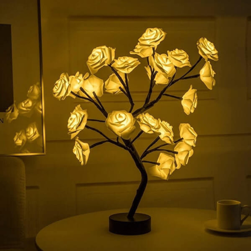 GlowTree - Betoverende LED Rozenboom | Sfeerverlichting in Rood, Roze of Wit voor Romantisch Interieur