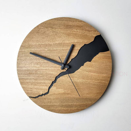 Luxe Houten Wandklok - Tijdloos Design voor Elke Interieur