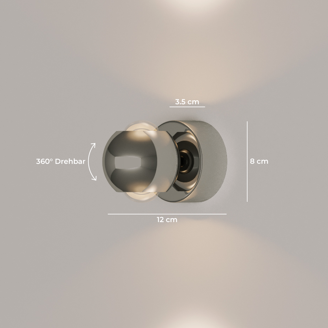 Stijlvolle LED Wandlamp LumiWave – Energiezuinig, Modern Design voor Binnen en Buiten, Mat Zwart