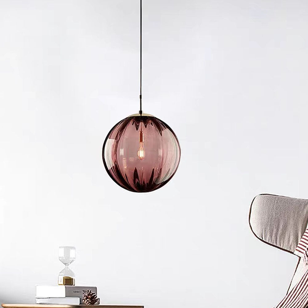Nordic Minimalistische Moderne Waterpatroon Glazen Bol Hanglamp