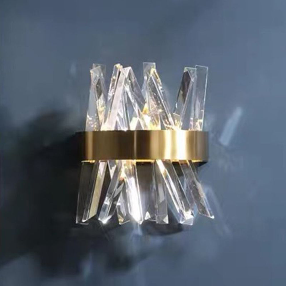 Marilyn Moderne LED Wandlamp – Luxe Goudkleurige Verlichting voor Slaapkamer & Woonkamer | Metaal & Kristal