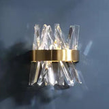 Marilyn Moderne LED Wandlamp – Luxe Goudkleurige Verlichting voor Slaapkamer & Woonkamer | Metaal & Kristal