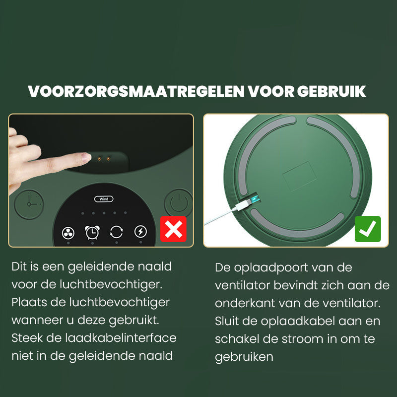 Draagbare Oplaadbare Telescopische Tafelventilator met Stil Ontwerp en Verstelbare Hoogte