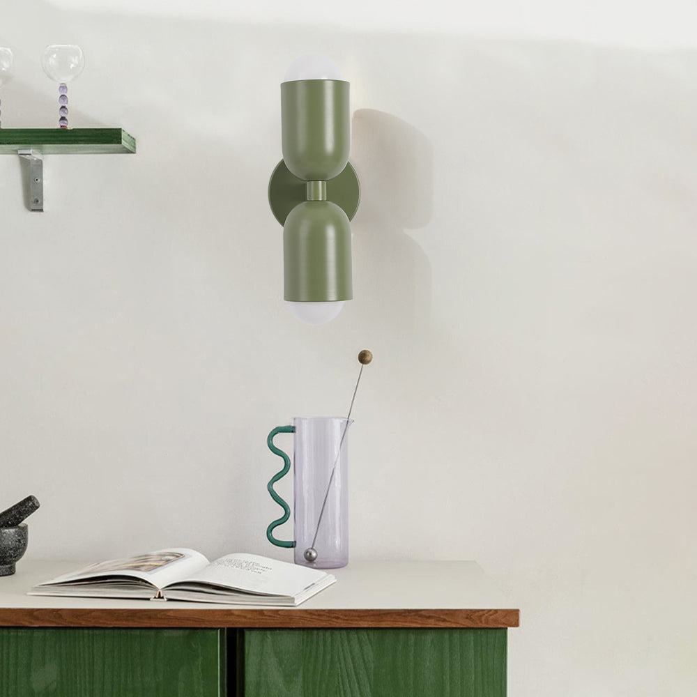 Moderne LED Wandlamp 2-Flammig Zwart – Minimalistisch Design voor Slaapkamer en Gang