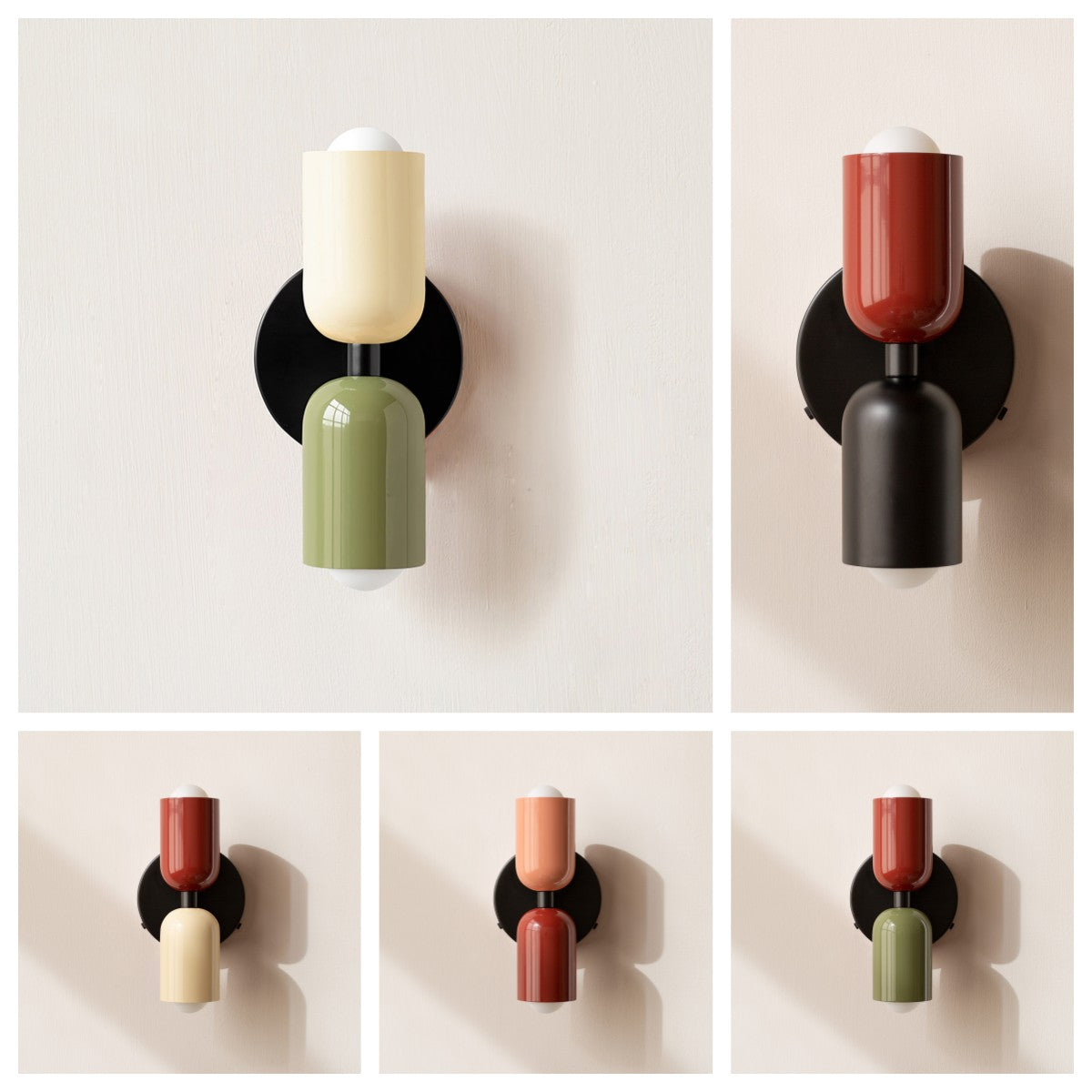 Vintage Dubbele Kop Creatieve Home Deco Wandlamp