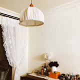 EcoLume - Minimalistische Scandinavische LED Hanglamp Beige Stoffen Kap, Verstelbaar voor Woonkamer en Eetkamer