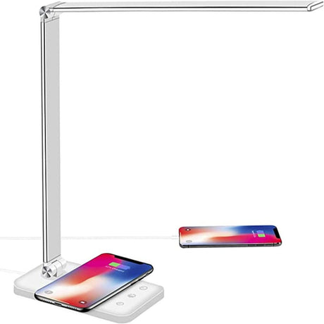 LED Tafellamp met USB Oplaadpoort - 5 Lichtstanden & Dimbare Helderheid voor Bureau en Lezen