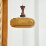 Retro Houten Bruine Koepel Keuken Eiland Hanglamp