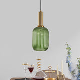 Ribbelglas Hanglamp Moderne Keukenverlichting