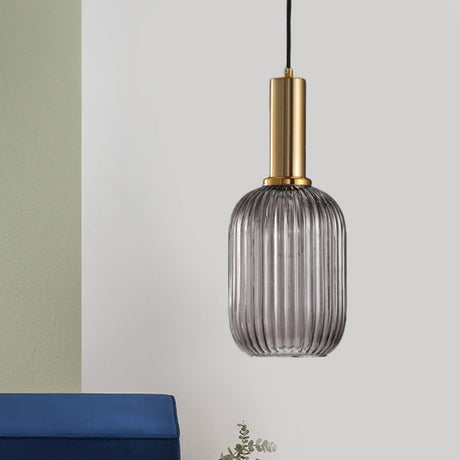 Ribbelglas Hanglamp Moderne Keukenverlichting