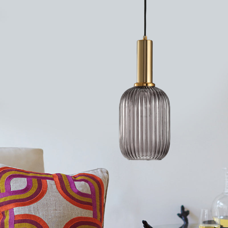 Ribbelglas Hanglamp Moderne Keukenverlichting