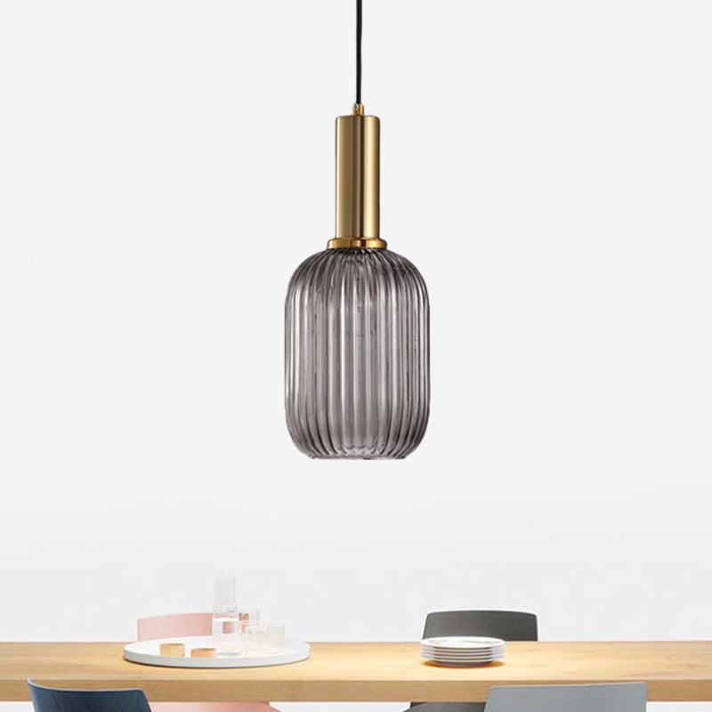 Ribbelglas Hanglamp Moderne Keukenverlichting